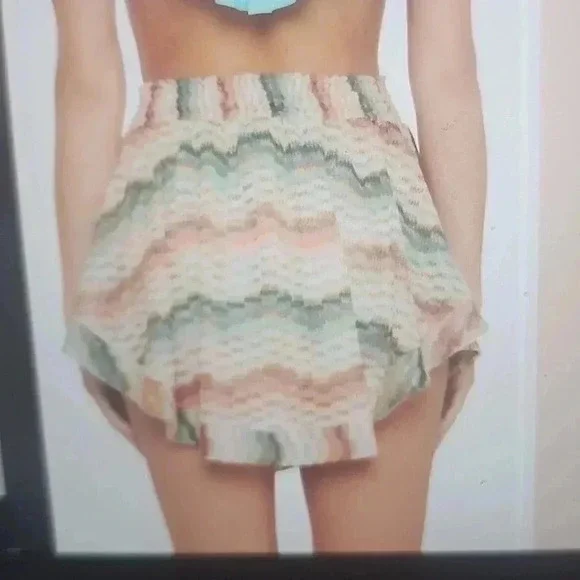 TRINA TURK CROCHET BELTED SKIRT - Picture 3 of 7